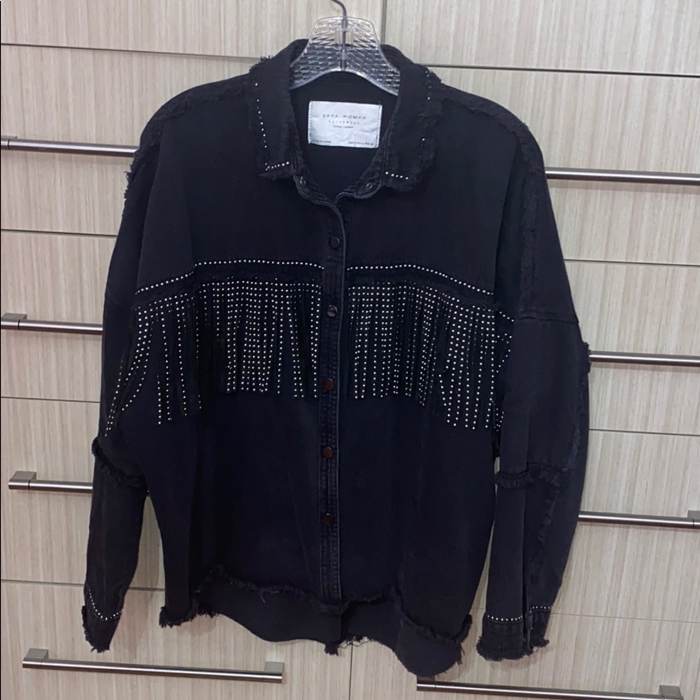 Long Fringed Overshirt